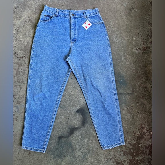 Vintage Lee High Rise Straight Leg Mom Jeans Light Medium Wash - Picture 3 of 7